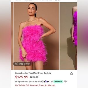 Fashion Nova Luxe Hanna Tube Dress Medium